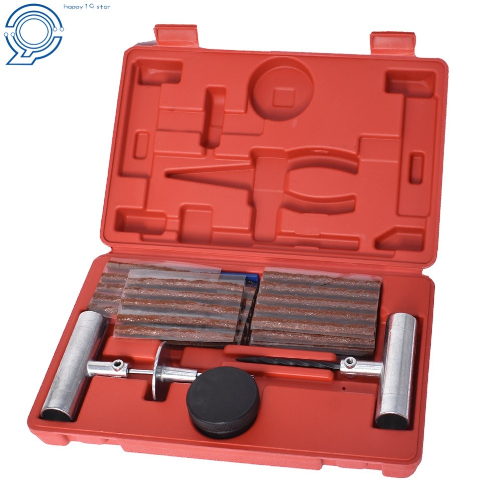 57pcs Tire Repair Kit Flat Tire Repair For Car Truck Motorcycle Home Plug Patch