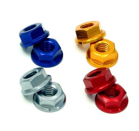Drc D58-53-101 Flange Nuts – M6mm – Blue (4pk)