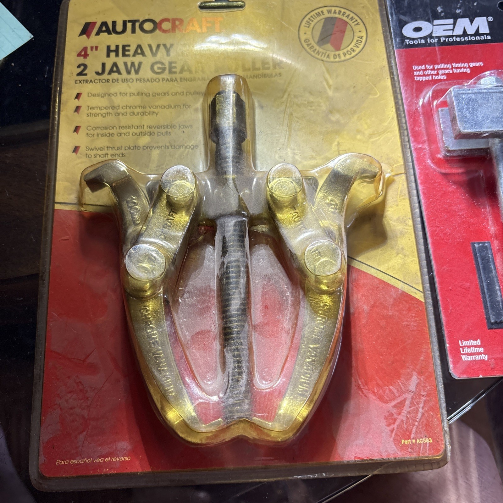 Oem Tools 25258 5 Inch Engine Timing Gear Puller&Autocraft 2 Jaw Puller