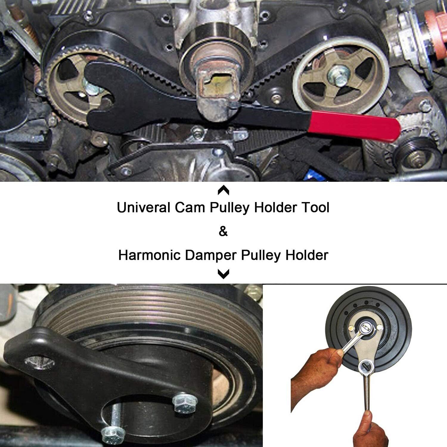 Cam Pulley Holder Crankshaft Crank Harmonic Damper Pulley Holding Tool forToyota