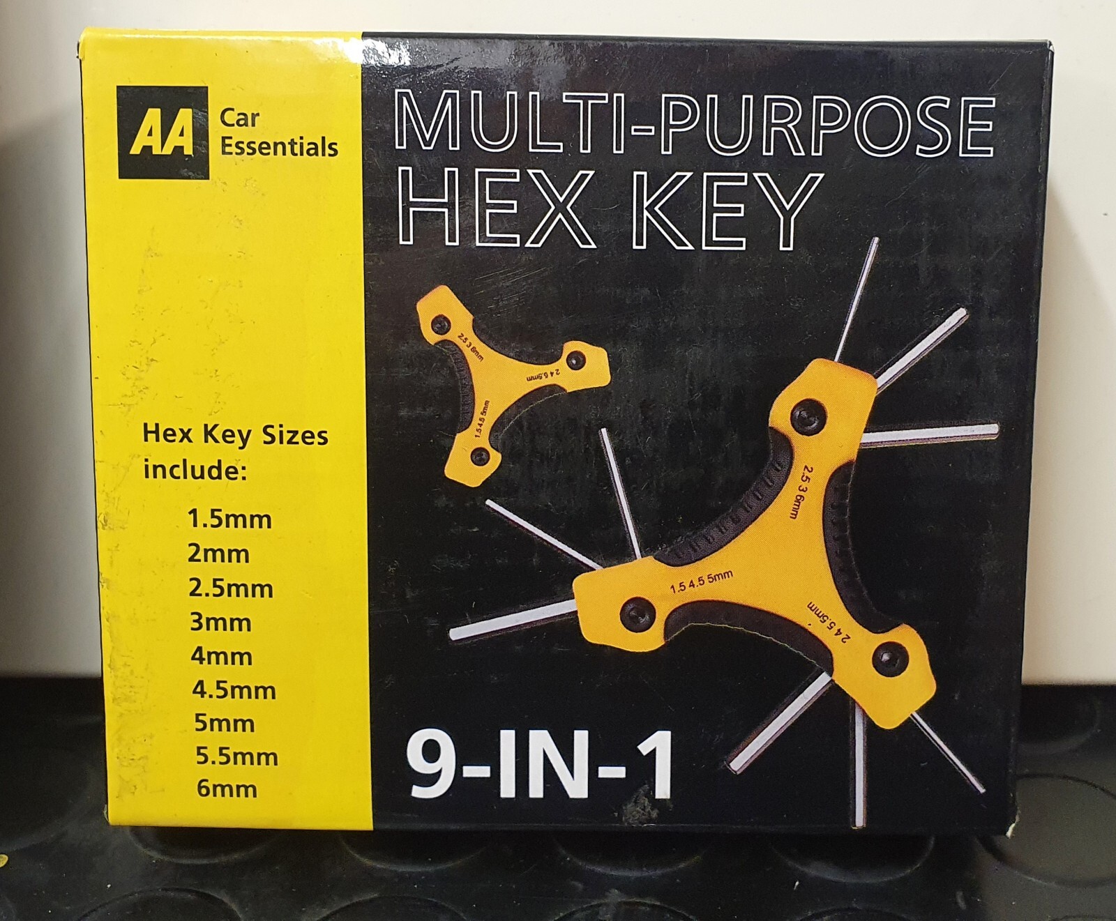 Multi-Purpose Hex Key Allen Allan Alan set Tool 9 in 1 Both New and Boxed
