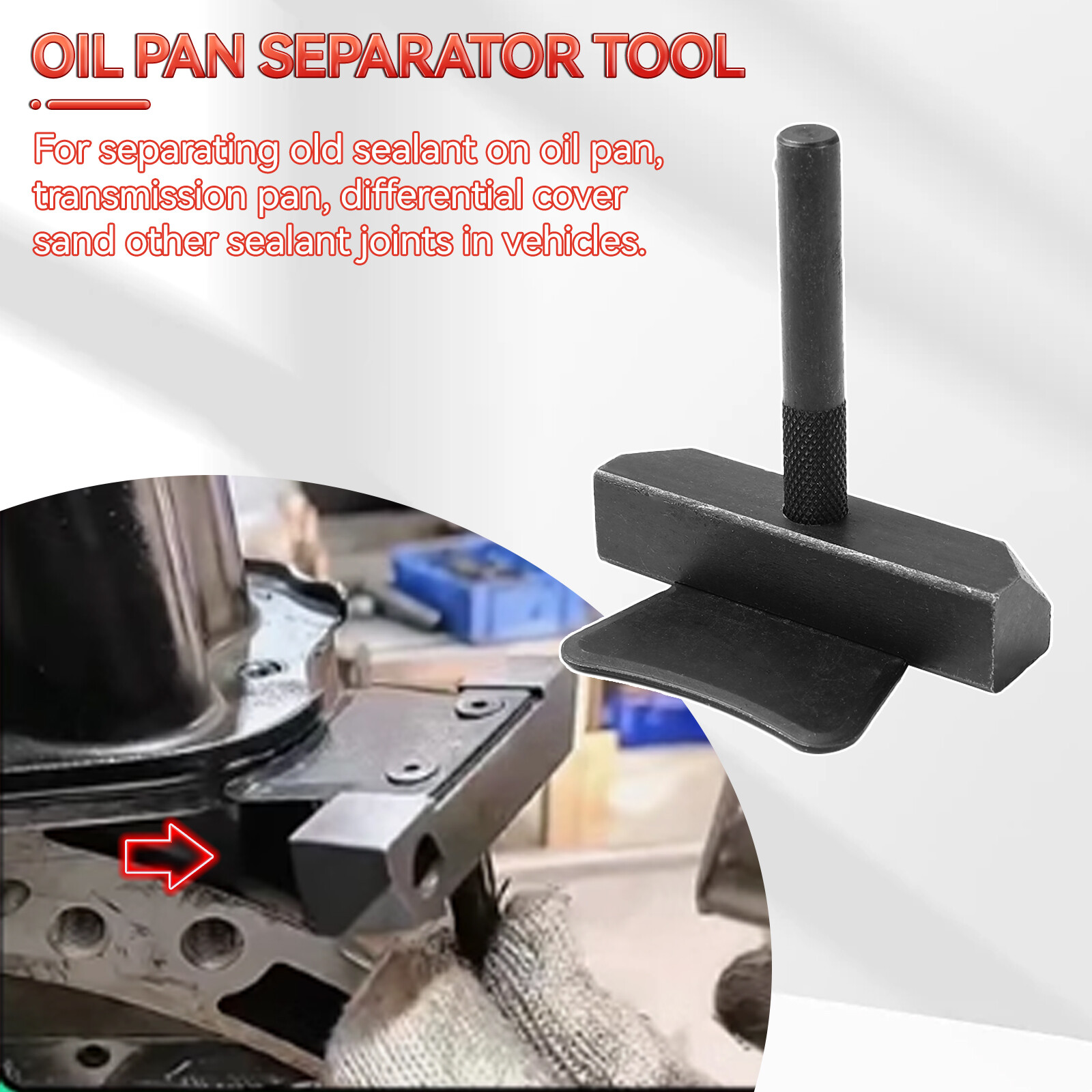 Car Oil Pan Separator Tool Premium Auto Replacement Oil Pan Separator Set Spare’