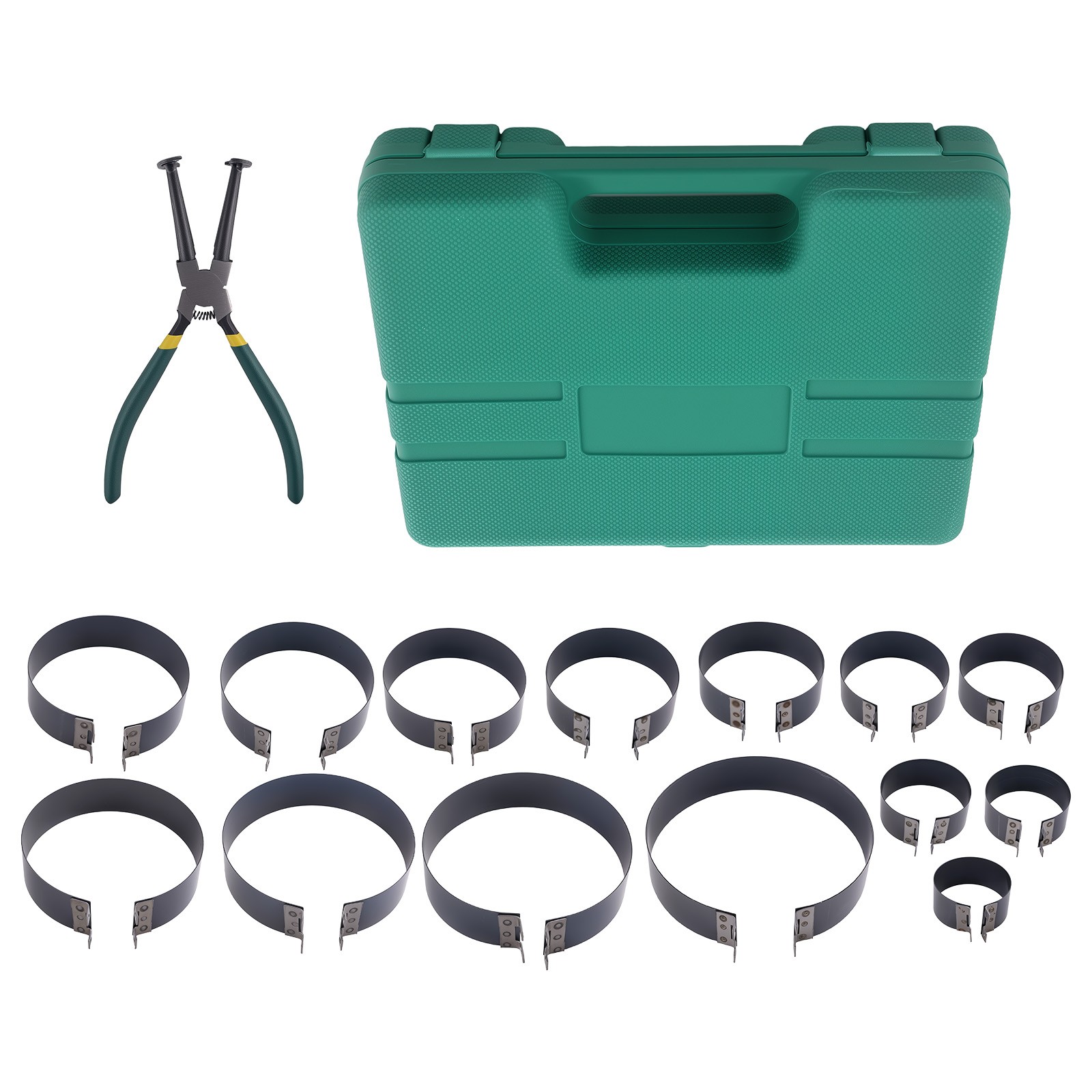 Piston Ring Compressor Cylinder Installer Plier 14 Band Installation Tool New