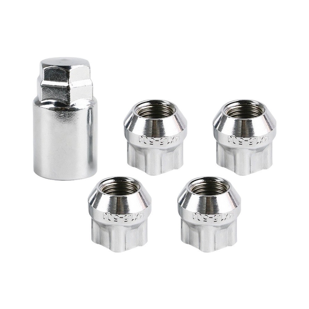 M14x1.5 Lug Nuts Chrome Plated Nuts High Strength Metal Precise Threading