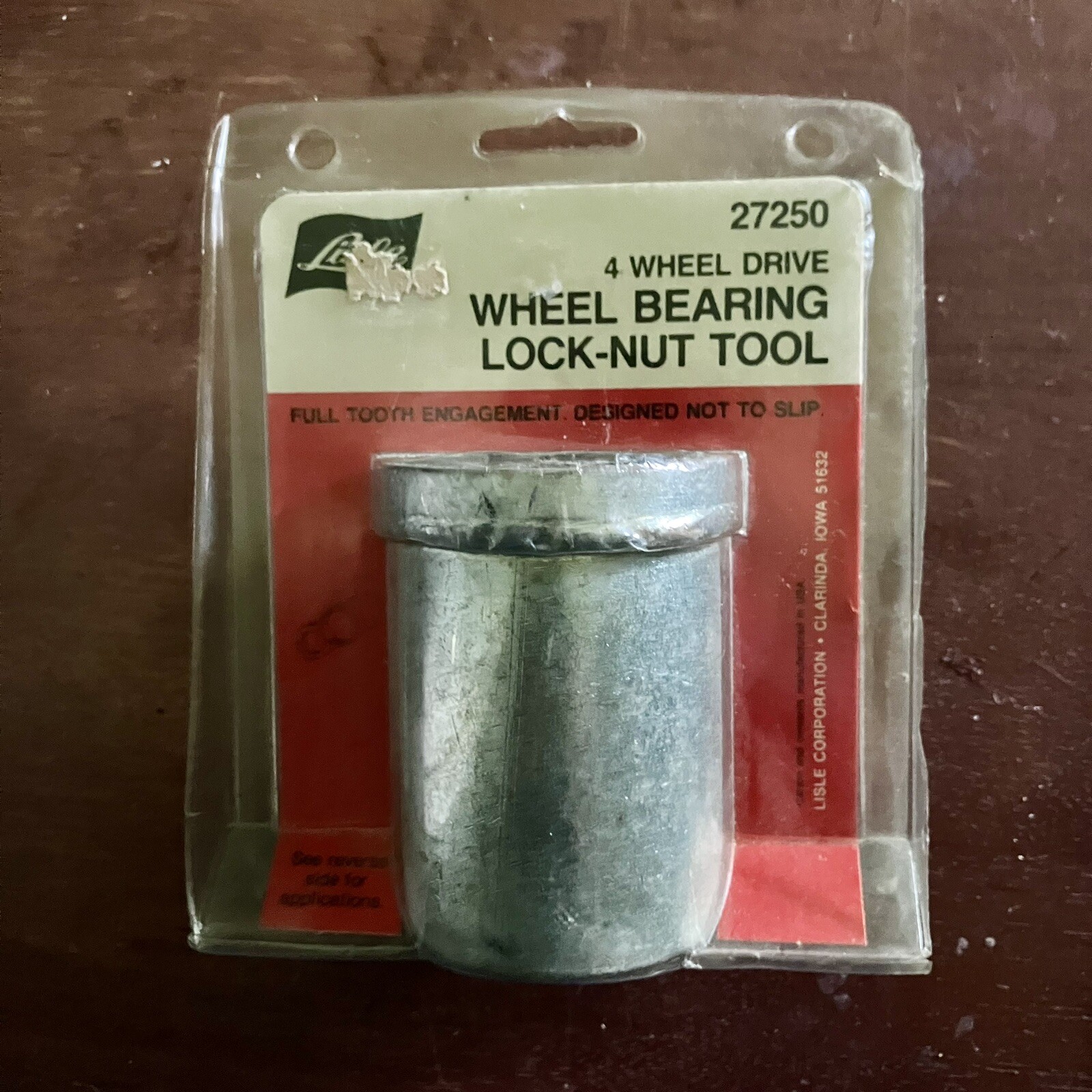 NOS LISLE 27250, LOCK NUT SOCKET WRENCH, 4-WD WHEEL BEARING LOCK-NUT TOOL