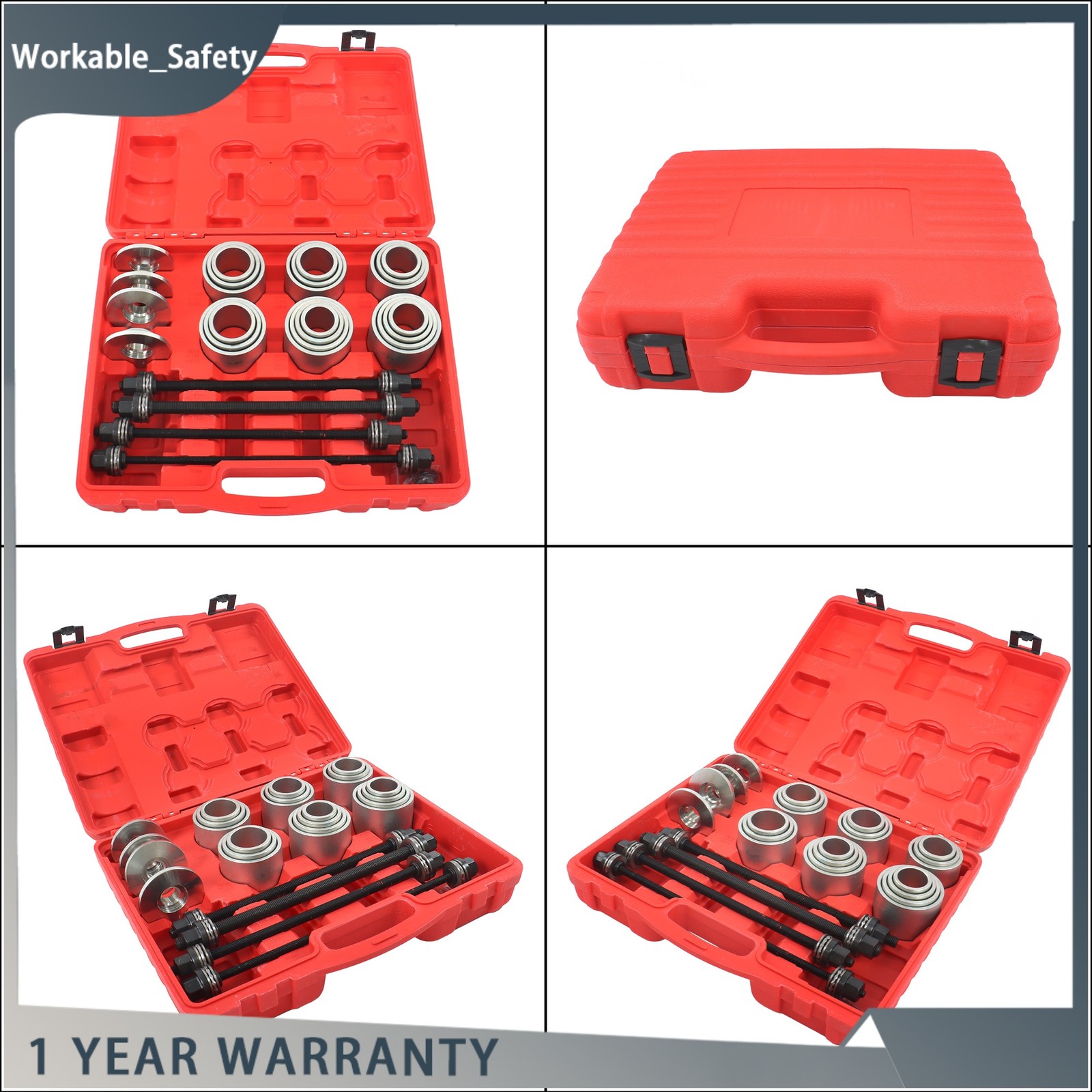 28Pc Press Pull Sleeve Kit Remove Bearings Bushes Seals Garage Tool New