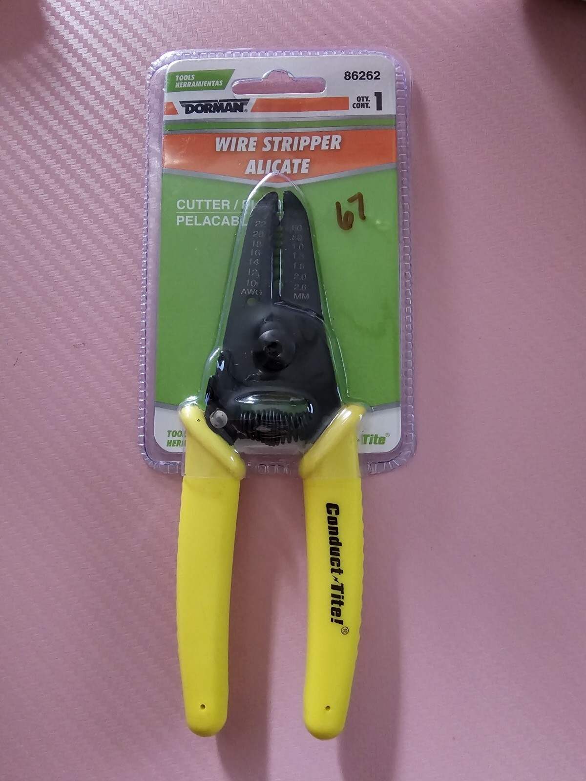 Dorman Wire Stripper 86262 Conduct-Tite Alicate New- A67