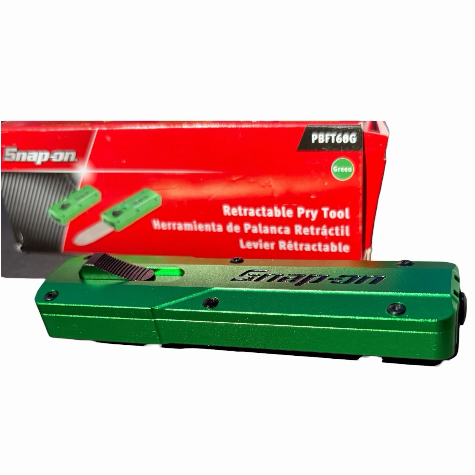 Snap on Tools Green Retractable Pry Bar Tool PBFT60G New