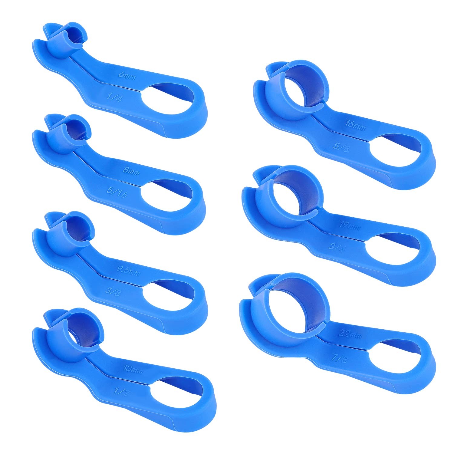 7PCS AC Fuel Line Disconnect Tool Set 1/4 5/16 3/8 1/2 5/8 3/4 7/8 Inch Fuel…