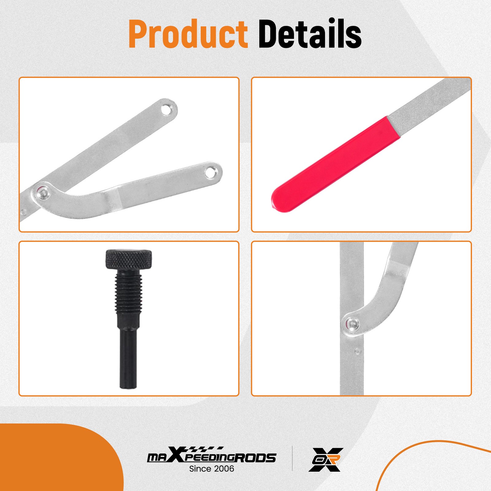Universal Camshaft Pulley Fan Clutch Removal Holder Wrench Tool Kit