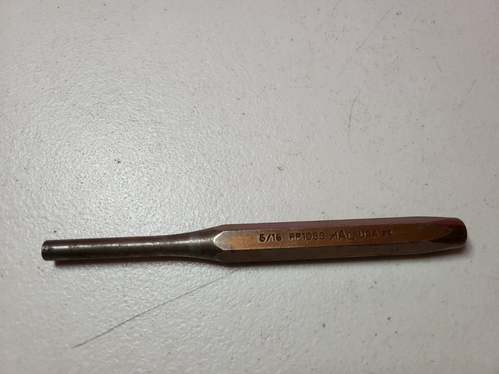 MAC TOOLS 5/16 IN. SUPER STEEL PIN PUNCH, #PP10SS Very Good Shape
