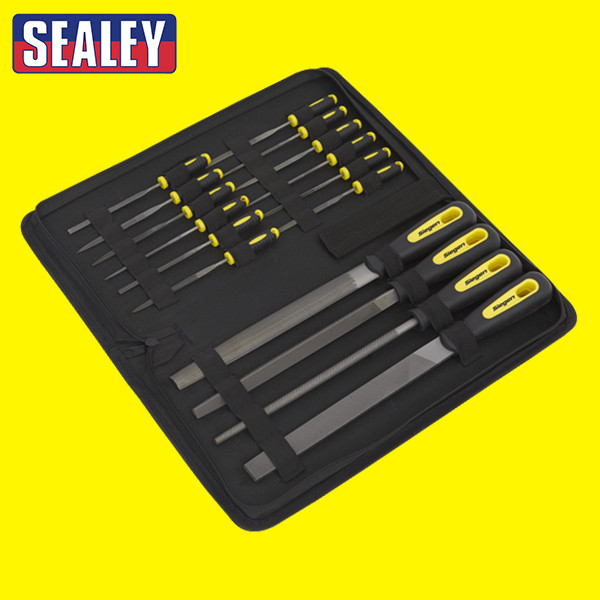 Siegen by Sealey S05781 Engineer’s & Needle File Set 16 Pc With Carry Case