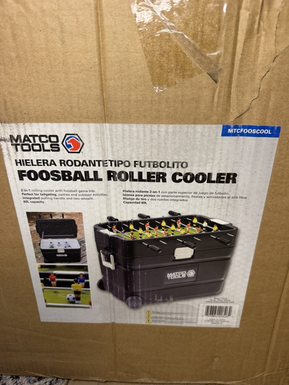 Matco Tools Foosball Roller Cooler New Open Box Complete Never Used