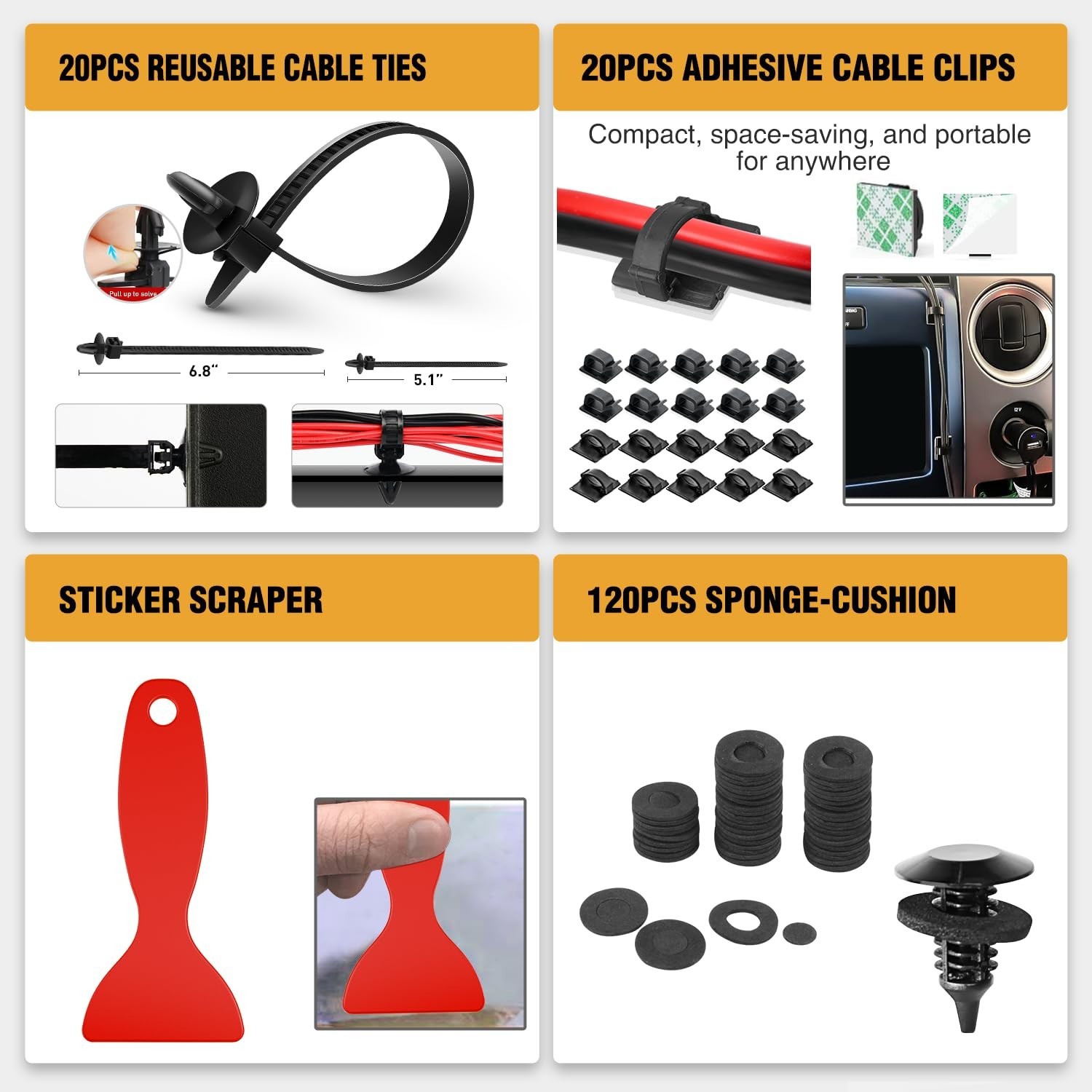 330Pcs Trim Removal Tool Set, Auto Push Pin Bumper Clips, Pry Kit & Fasteners