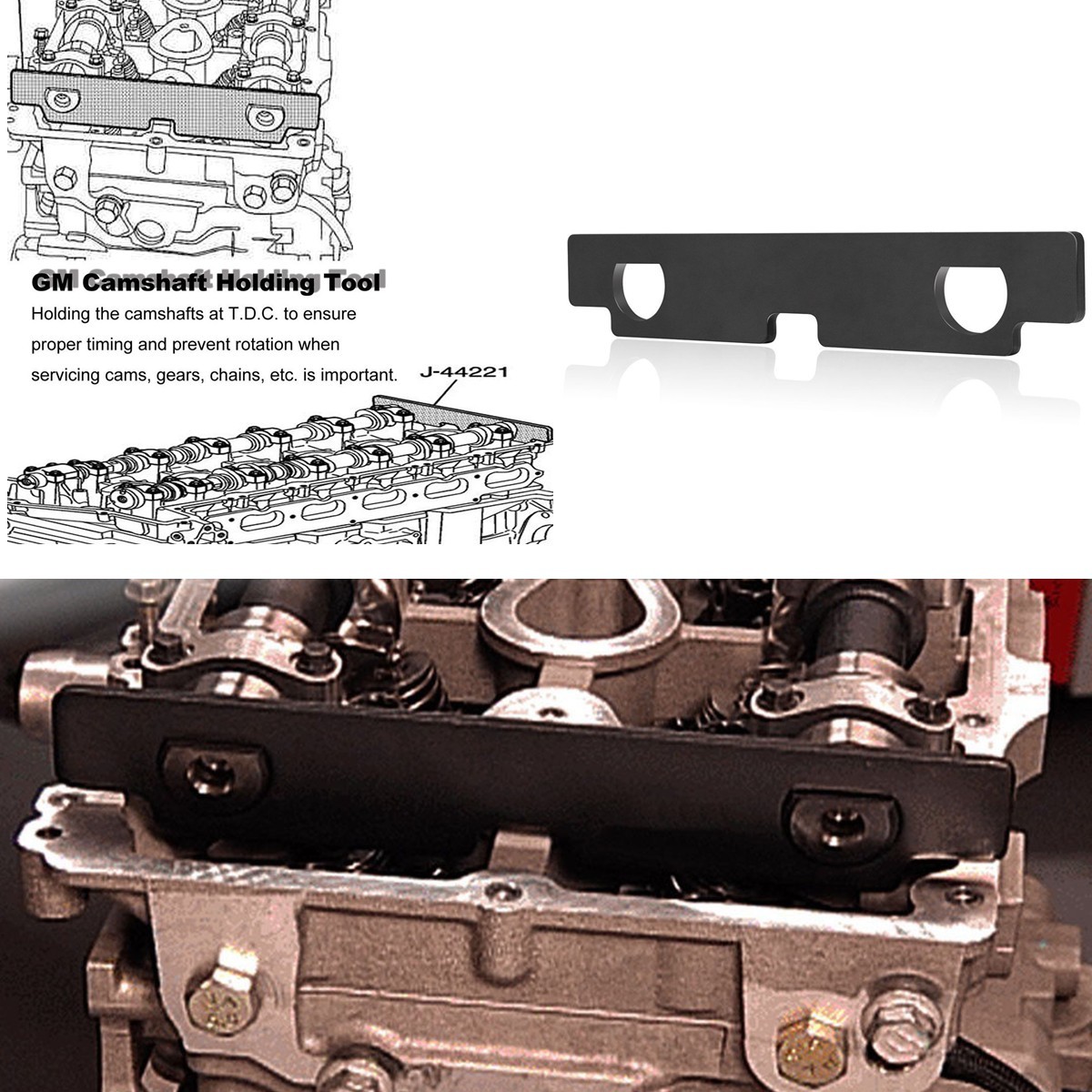 Camshaft Holding Tool Cam Holder Retaining Tool for GM IN-LINE 6 CYL J-44221