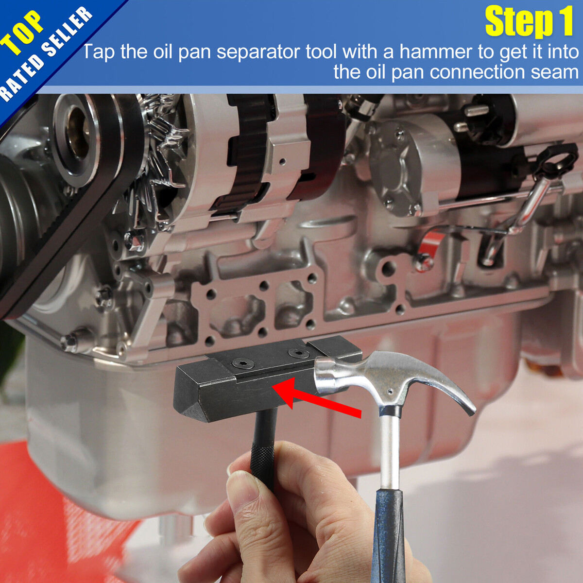 1x Car Oil Pan Separator Tool Engine Transmissions RTV Sealant Removal Tool Set