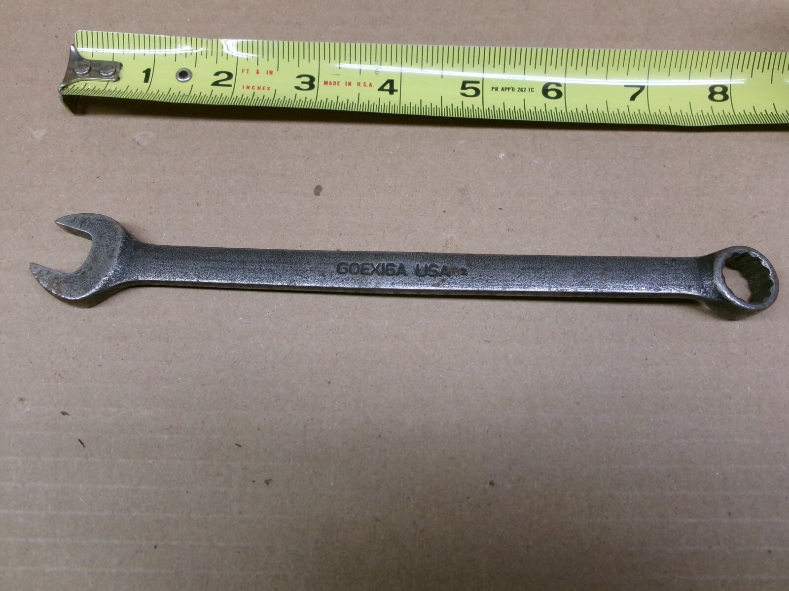 Snap On USA Industrial FInish 1/2″ 12-point Combination Wrench No GOEX16A
