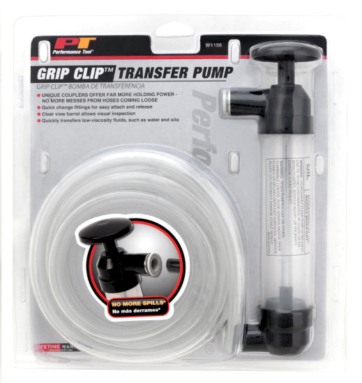 Performance Tool W1156 Grip Clip Transfer Pump/ Siphon Fluid Transfer Pump Ki…