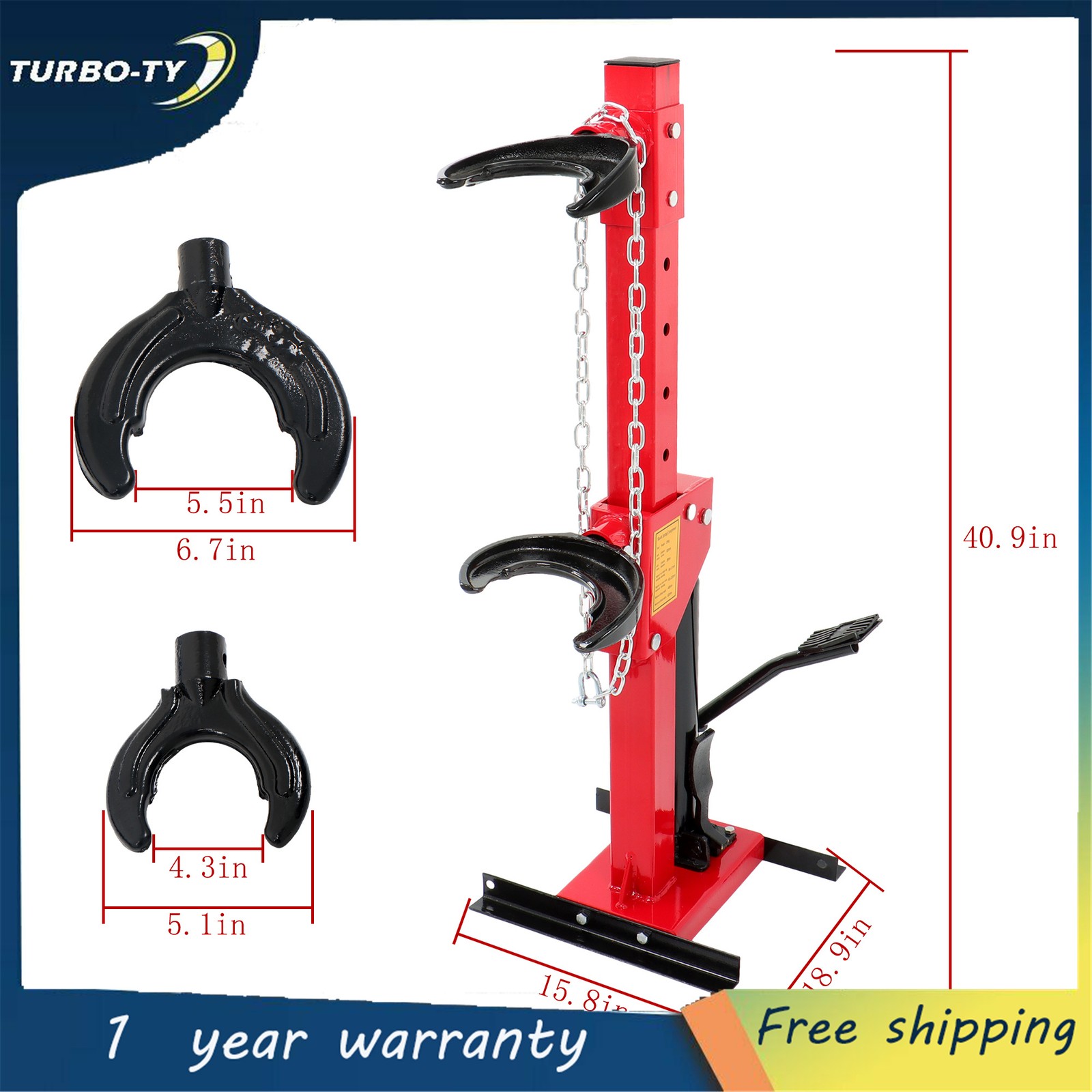 Red 4.5Ton Strut Spring Compressor Hydraulic Jack Coil Spring Compressor Tool