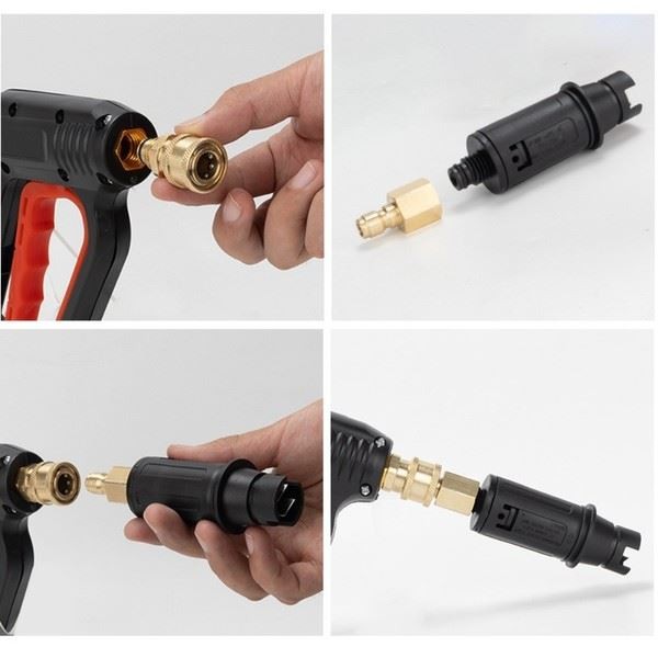 Swivel Connector Rotary Joint For Car Washing Long Service Life Copper Material