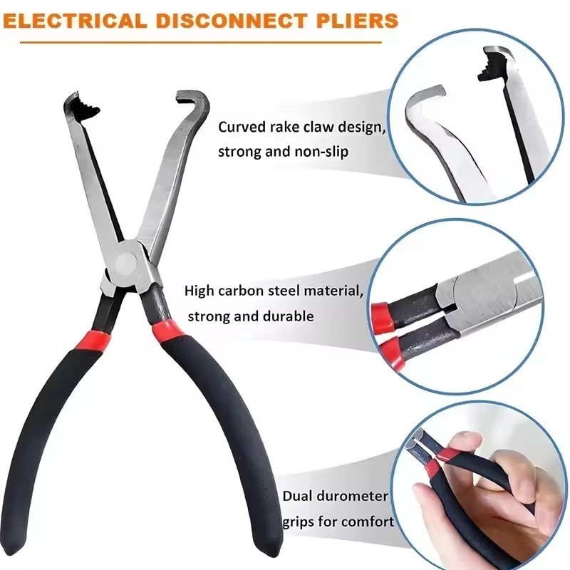Electrical Disconnect Pliers Wire Plug Removal Tool Carbon Steel for Automotive