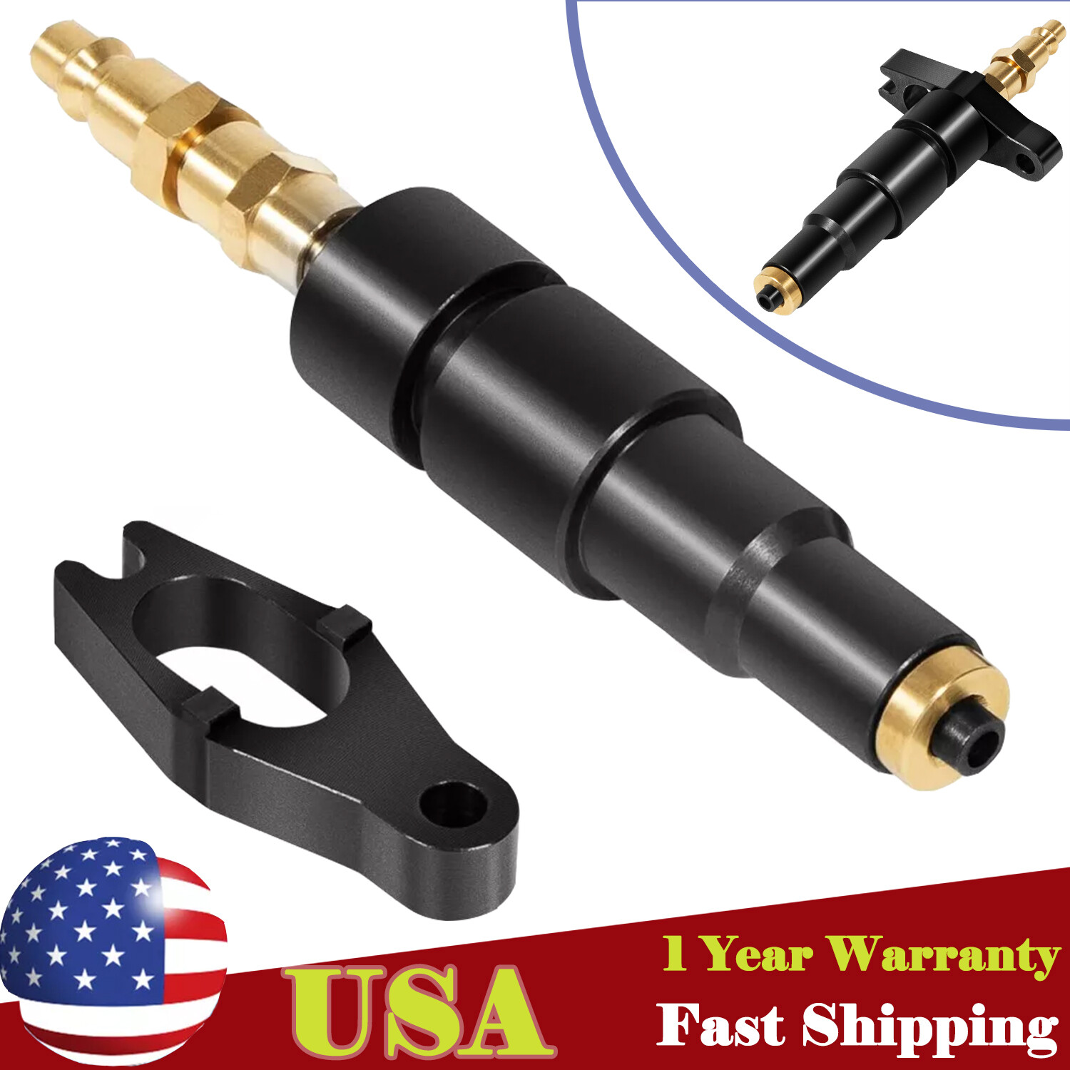 9007A Compression Test Adapter Test Gauge Tool for 6.7L 5.9L Cummins Dodge Ram
