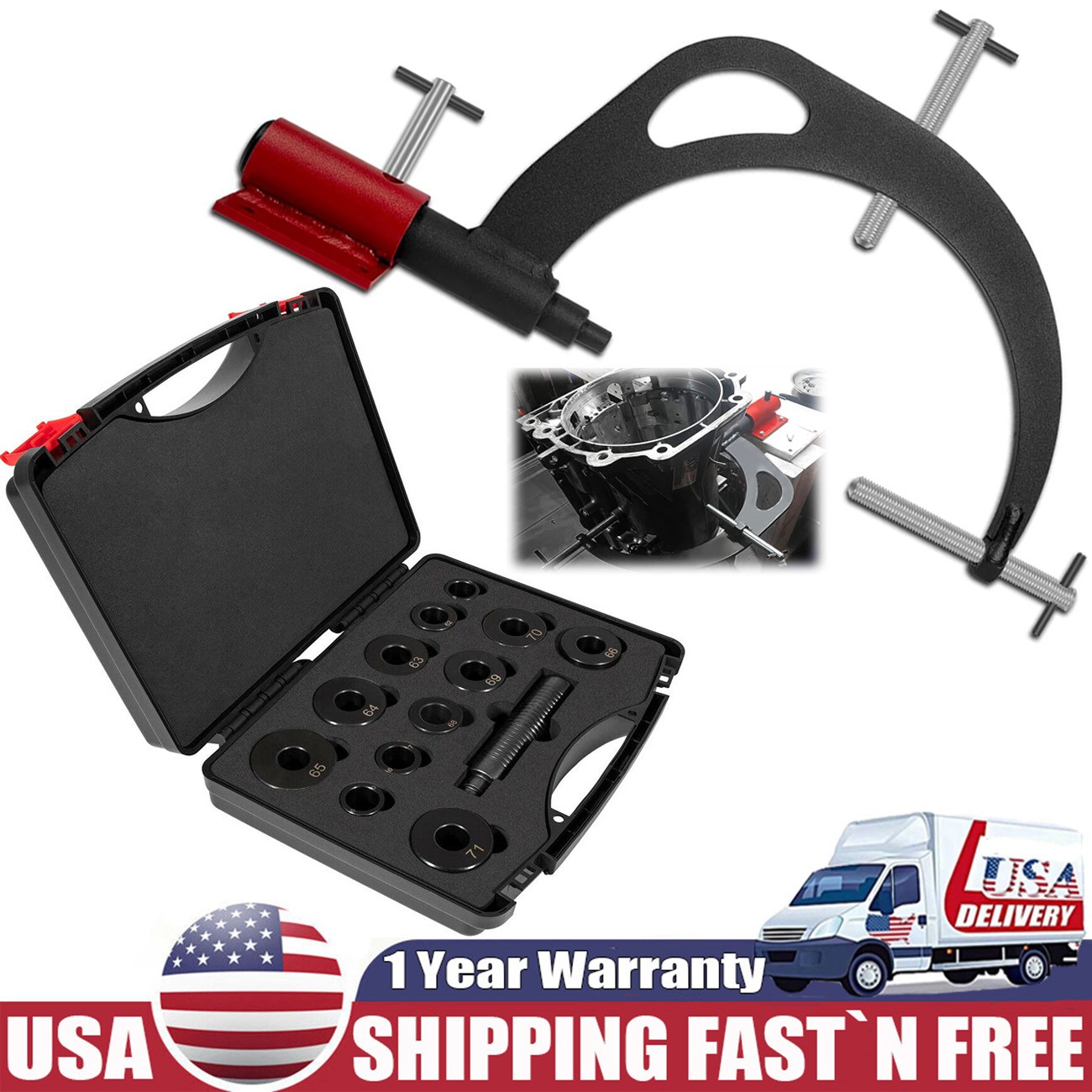 For GM 700-R4 T-0220-700R4 Master Bushing Bearing Driver & Holding Fixture Tools