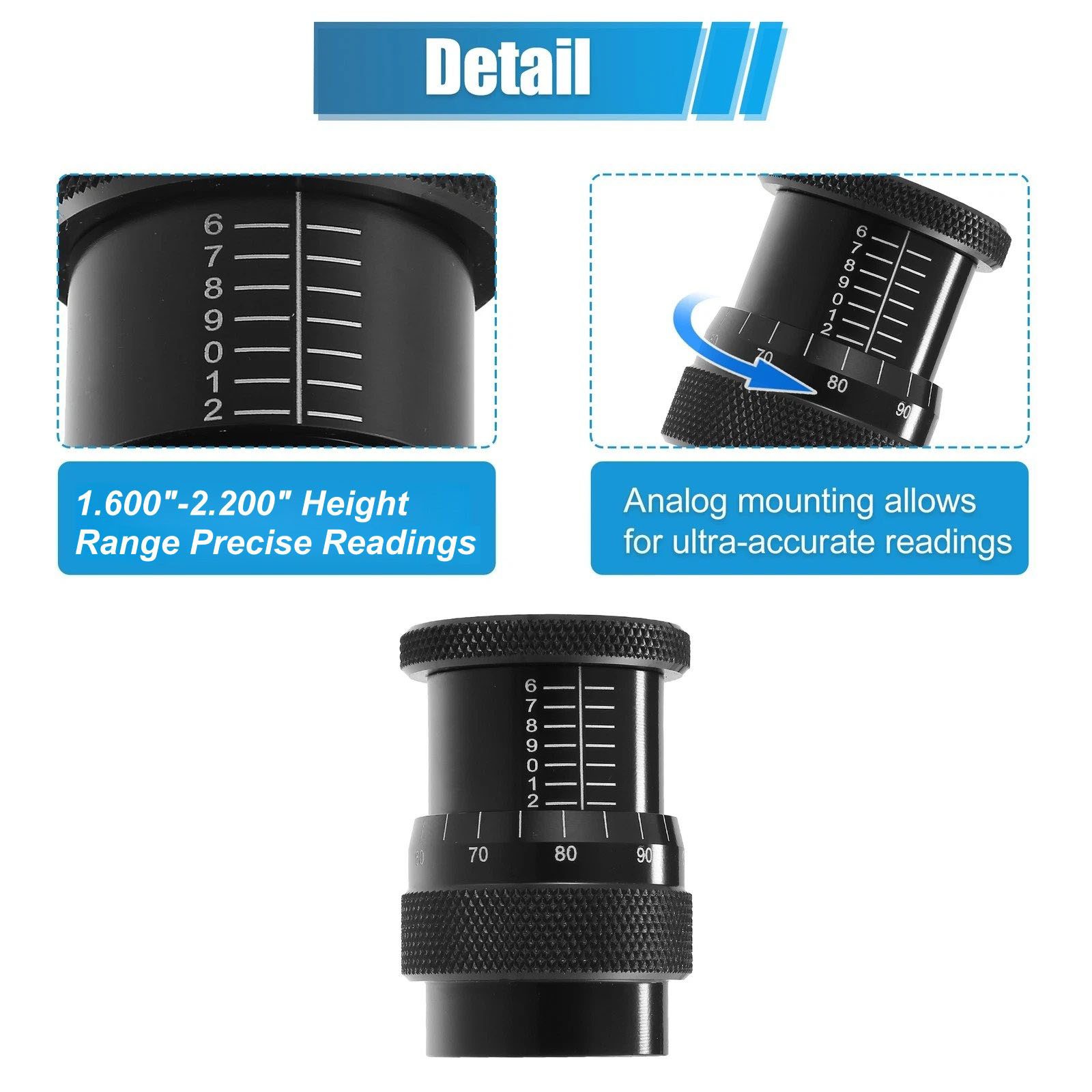 Micrometer for Valve Spring Setup Height 1.600-2.200 Inch Measurement Tool V8