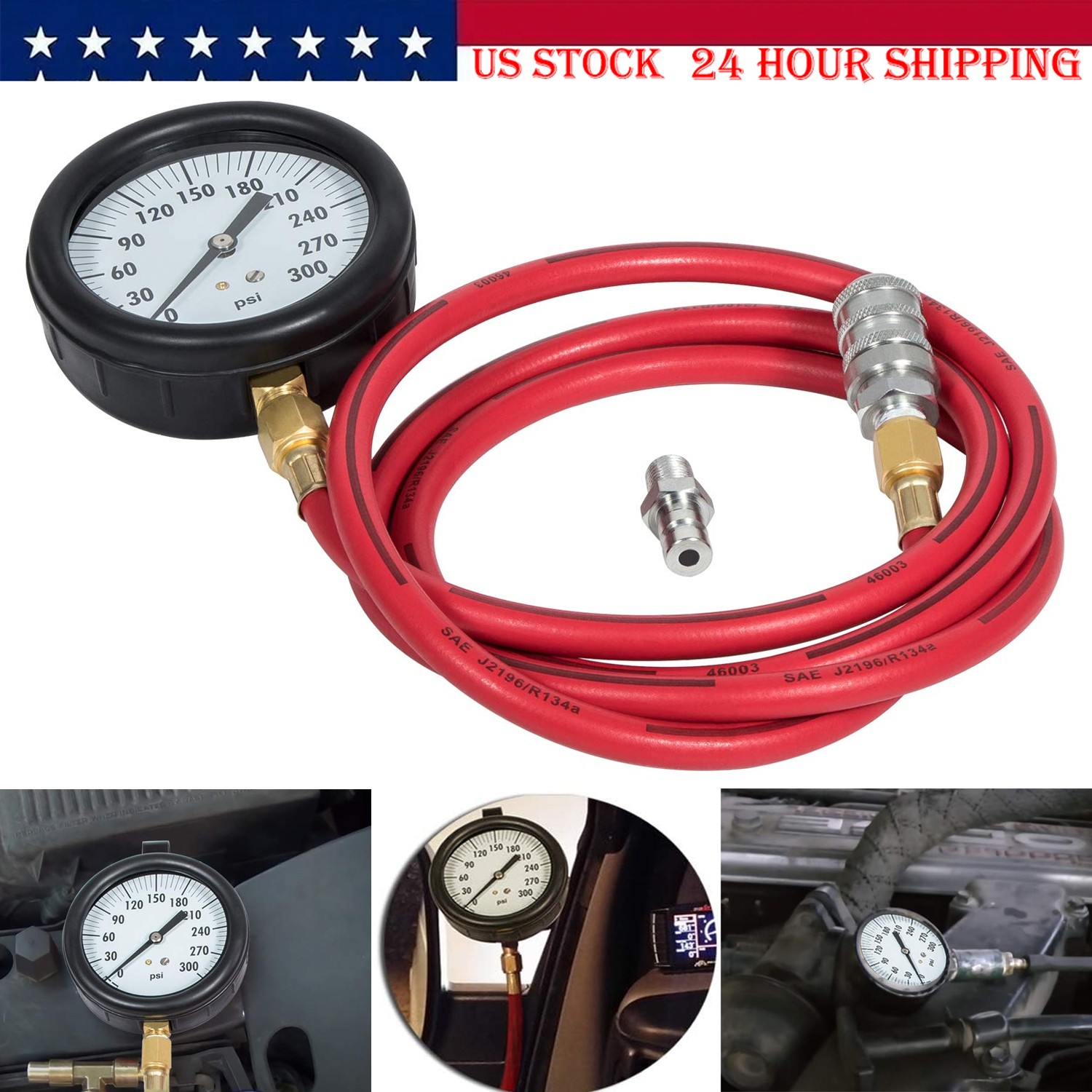 TU-32-20 Diesel Fuel System Pressure Test Gauge For Cummins and Diesel Engines