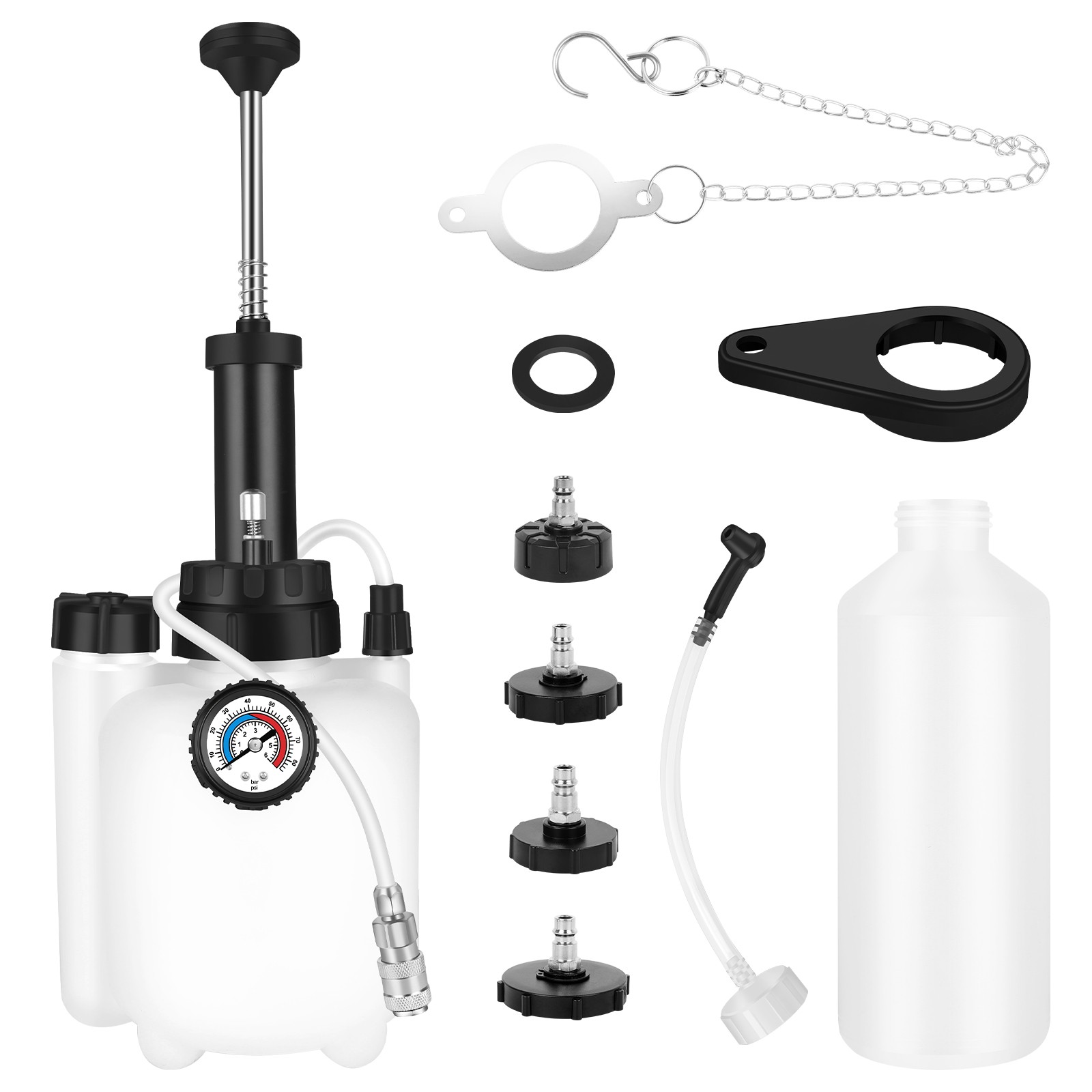 3L+1L Car Brake Bleeder Clutch Manual Bleeding System Fluid Bleeder Oil Extracto