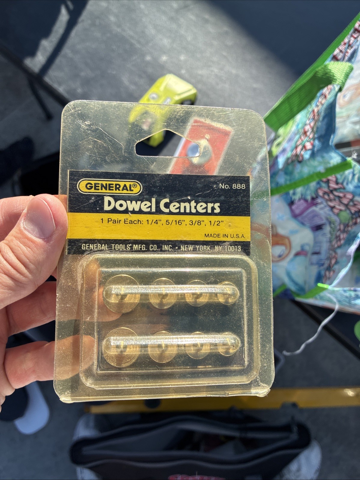 Dowel Centers General Tools 888 USA MADE 1/4 5/16 3/8 1/2 New Old Stock