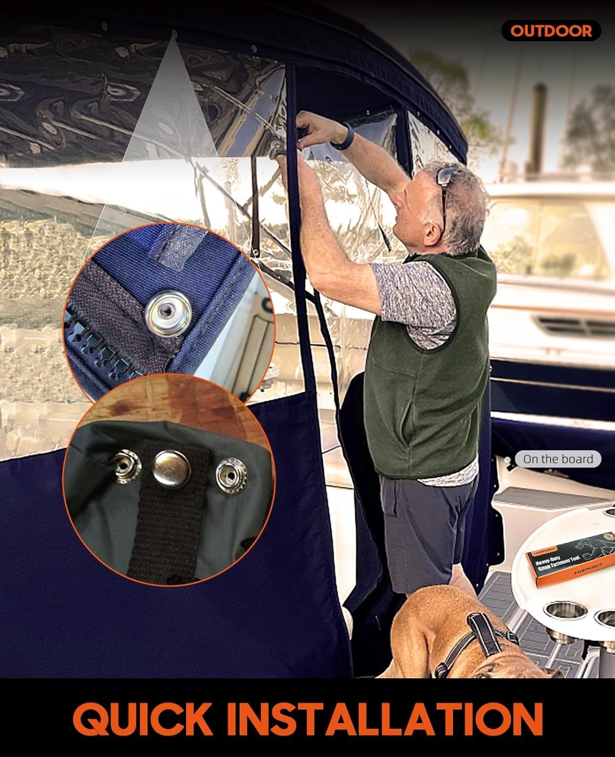 Professional Snap Repair Kit with Heavy Duty Tool & 100 Durable Snaps Included