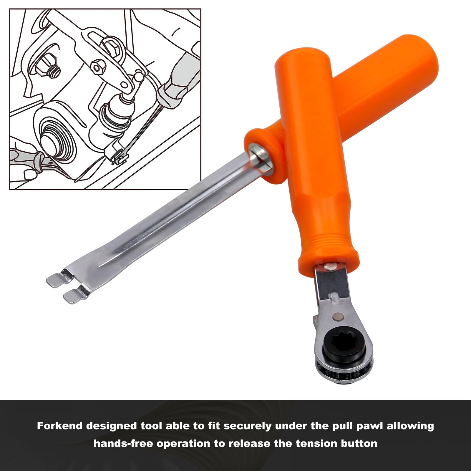 2piece Automatic Slack Adjuster Release Tool Set For Air Brake System Adjustment