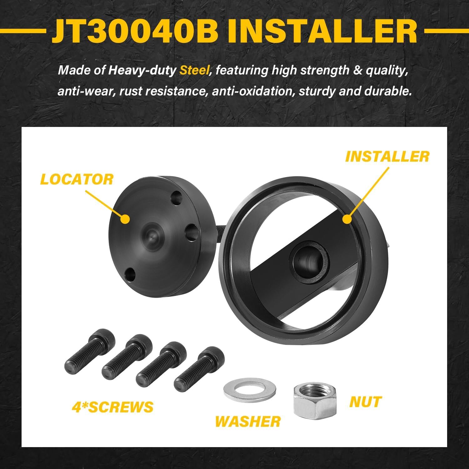 Rear Main Seal Installer Tool JT30040B for John Deere 202 219 239 359 414 Engine