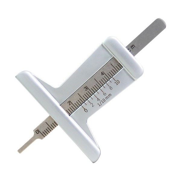Stainless Steel Tread Depth Gauge for Car Tires Accurate 0 to 50mm Measurement