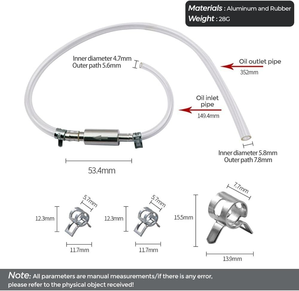 One-Way Valve Brake Bleeder Kit: 2 Sets with Screw Caps & Spring Clips Included