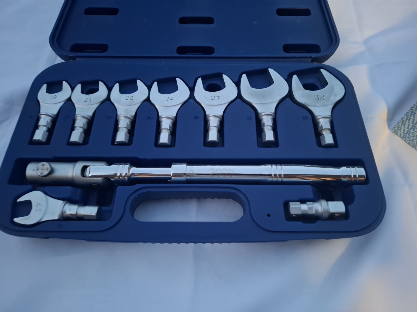 Boxed NOS LASER 10 piece obstruction spanner head tool set Never Used