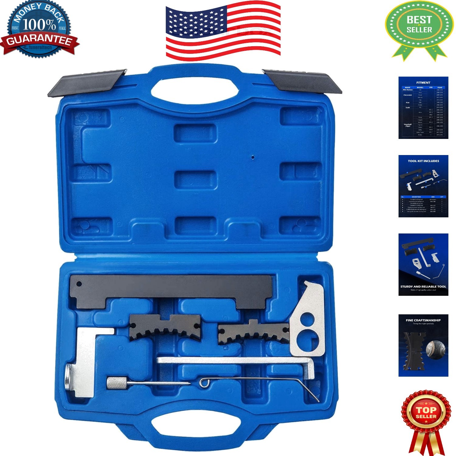 High-Quality Engine Timing Tools Kit – Compatible with Chevy & Fiat Models