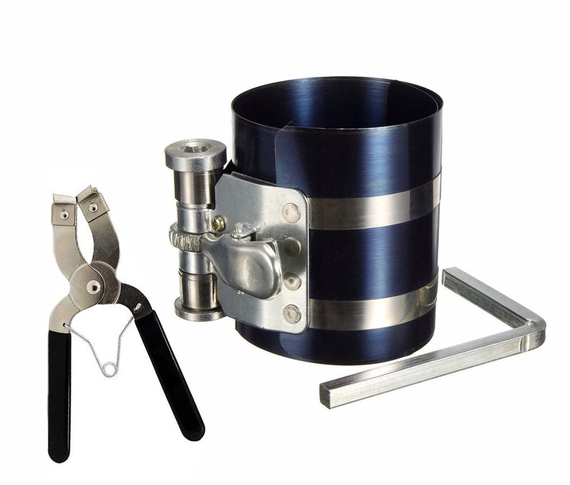 3″ Car Engine Piston Ring Compressor Tool & Piston Ring Pliers With Adjustable S