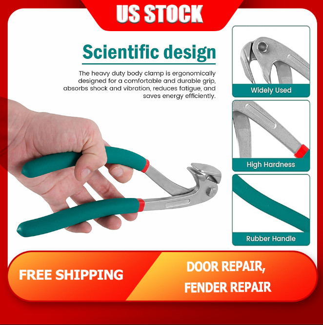 1PC Car Fender Panel Leaf Edge Pliers Dent Paint Non-Damaged Crimp Repair US