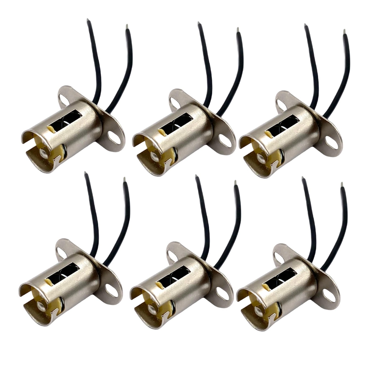 6 Pcs 1157 BAY15D LED Light Bulb Socket Holders, 1157 Multicolored