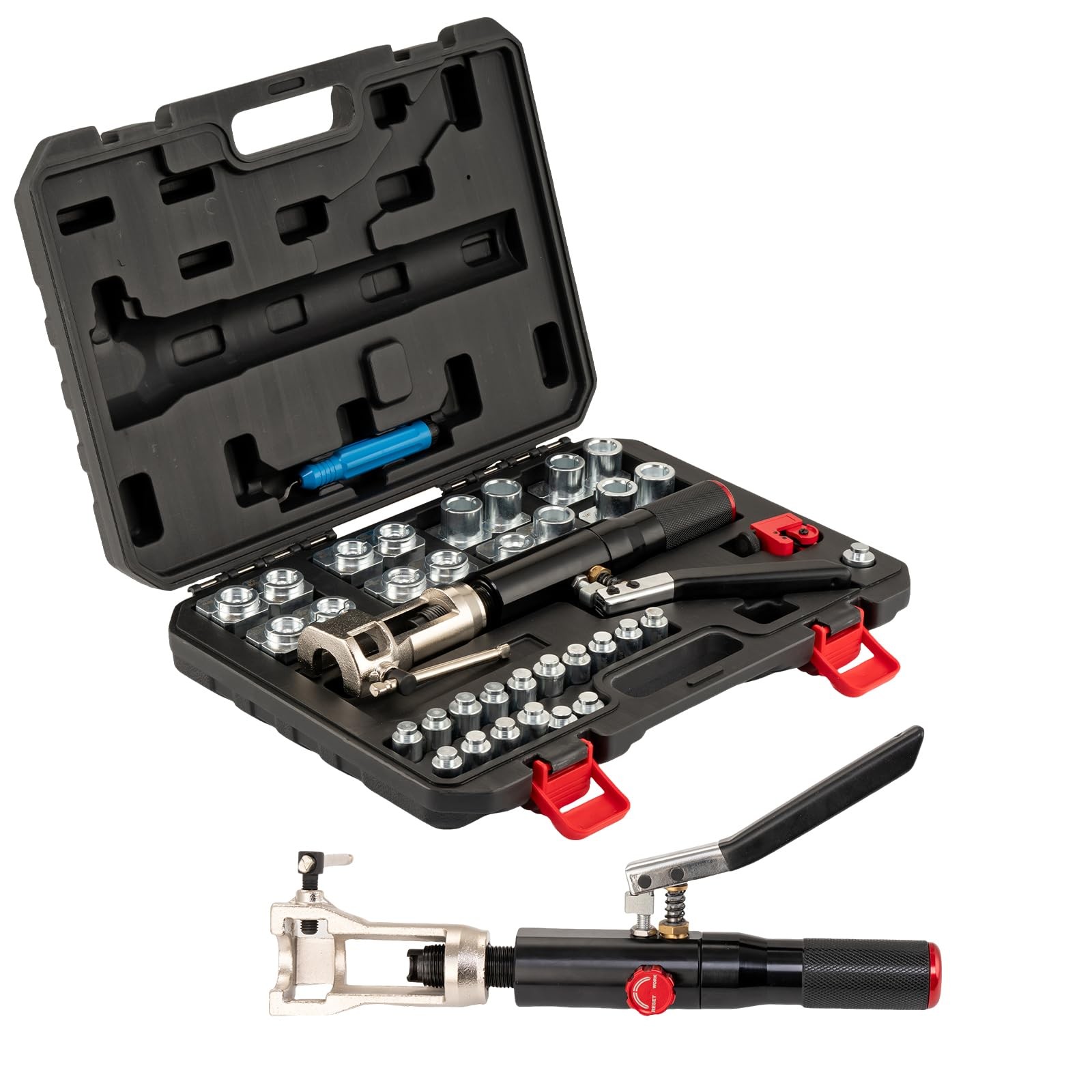 Hydraulic Brake Line Flaring Tool Kit ,Double Flaring Tool 45° for 3/16″ to 1/2″