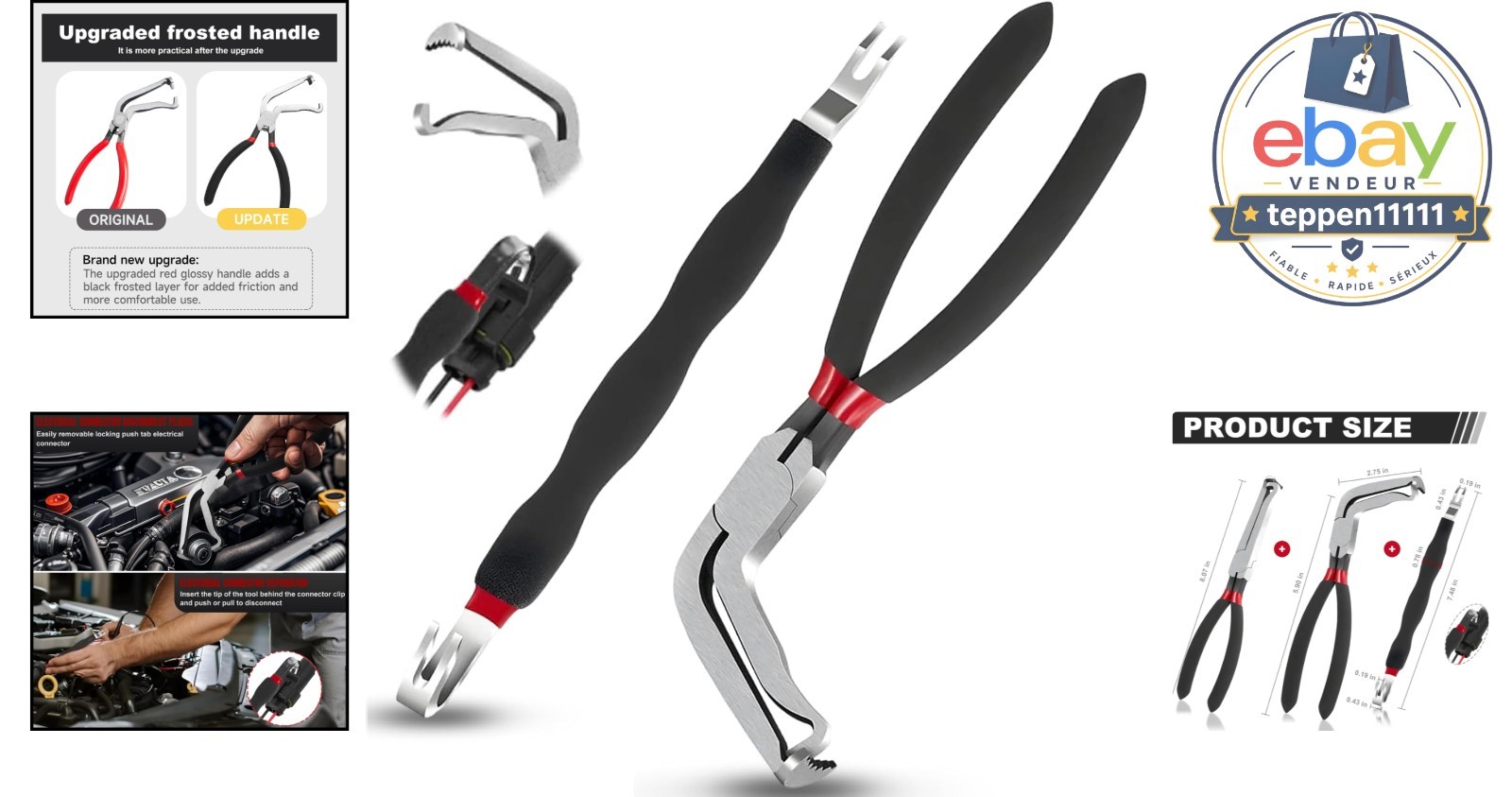 Electrical Disconnect Pliers 2-Piece Set Automotive Tools