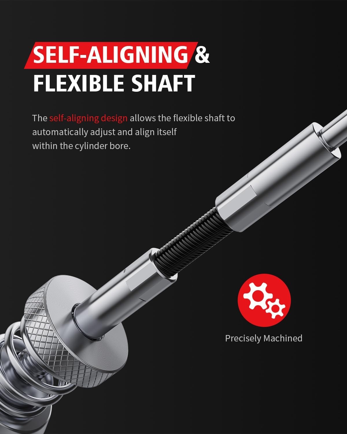Professional Engine Hone Tool Set with Self-Aligning Design for Precision Work