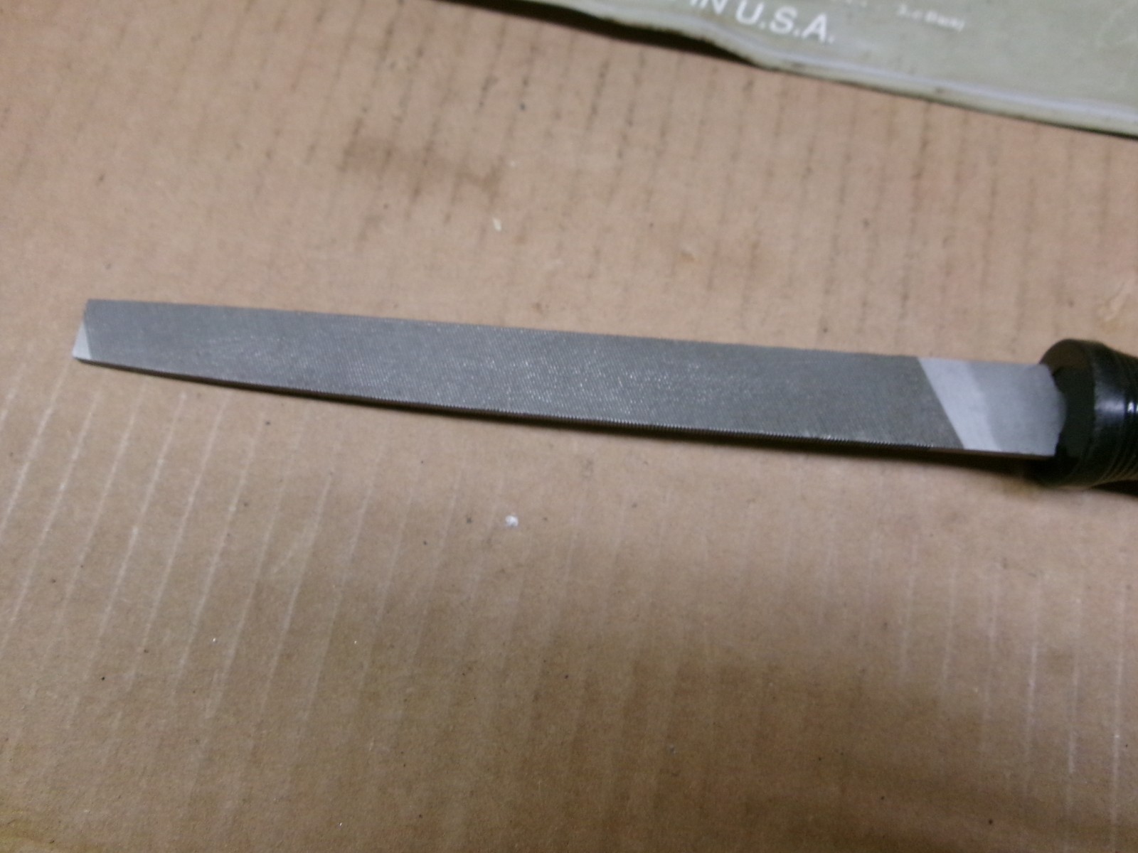 Craftsman USA 6″ Mill File with Black Handle No 31300