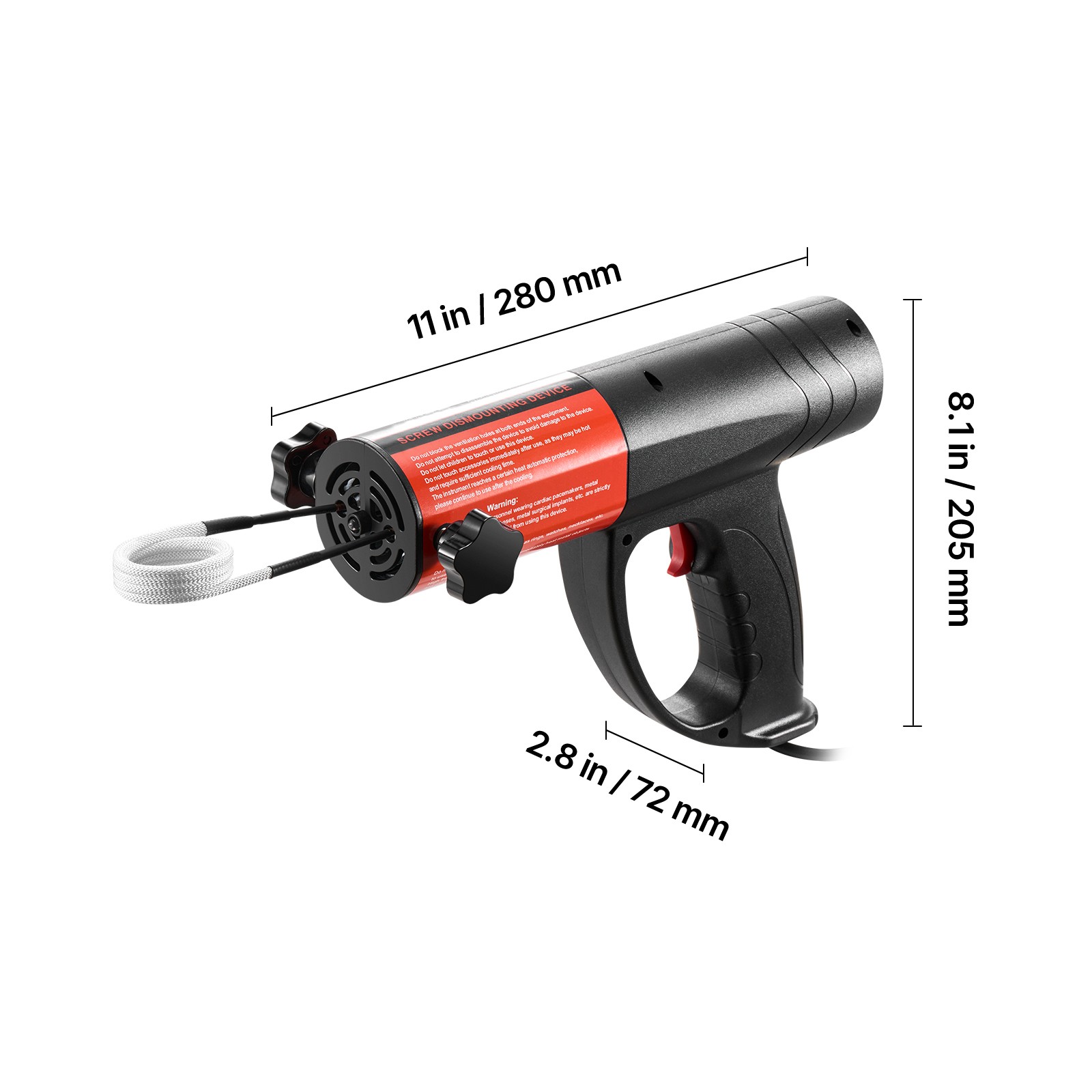 Uimoso Induction Heating Tool Kit for Rusted Bolt and Screw Removal, 1500W 110V