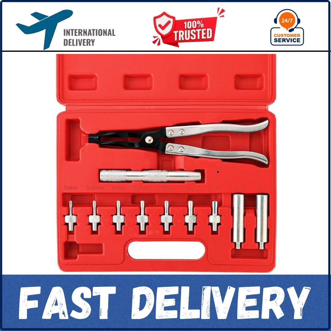 11PCS Valve Stem Seal Remover and Installer Tool Kit | Pliers, Drive Handle, Soc