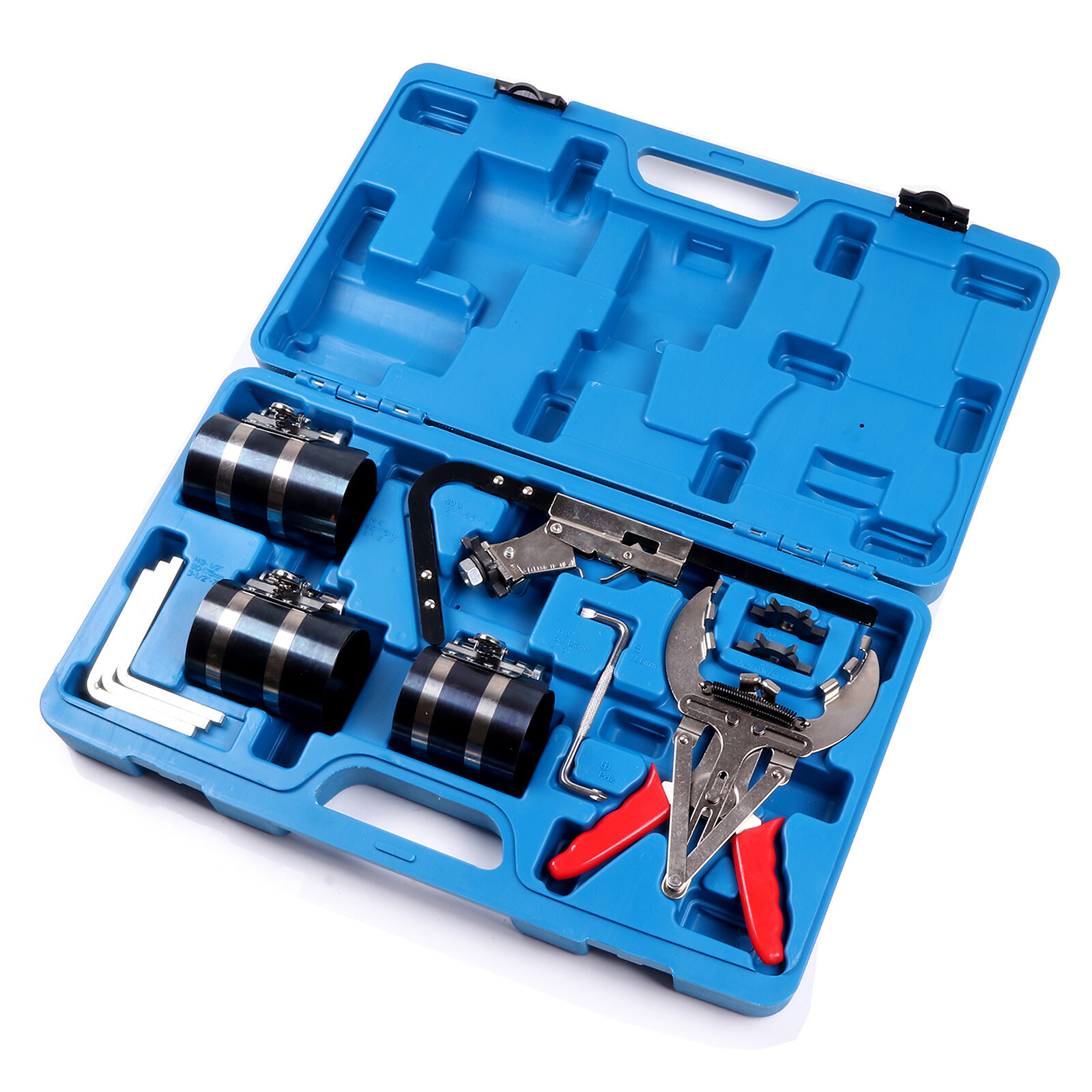 9PC Piston Ring Service Tool Set Auto Engine Cleaning Ring Expander Compressor