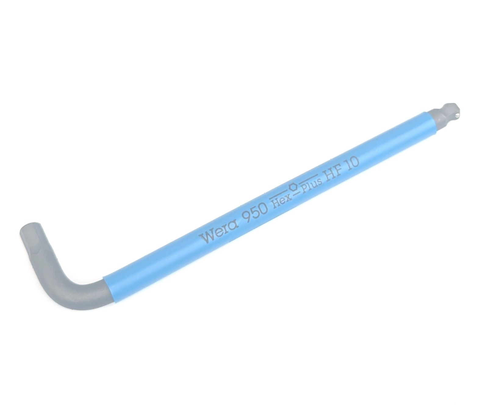 10mm blue Wera 950 ball end ‘L’ type Allen key Hex Plus tool hold retaining H10