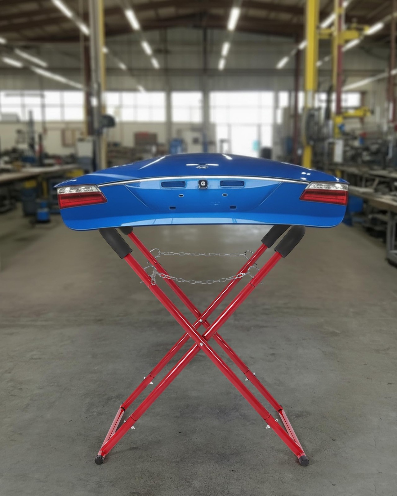 4 Pack Portable Adjustable Work Stand Folding Automotive Bumper Hood Stand